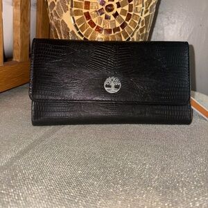 Timberland Black Textured Wallet